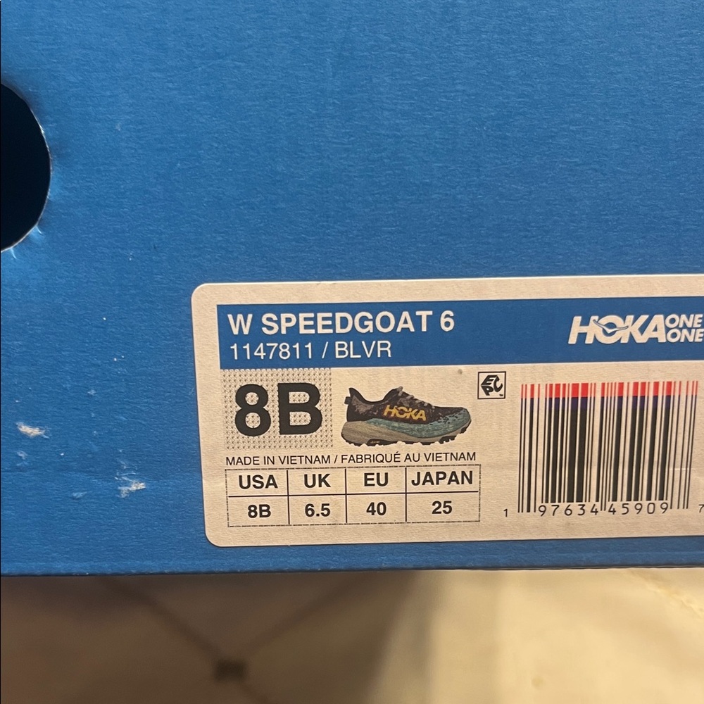 Brand new Hoka Black and Teal Trail Shoes - Picture 7 of 9